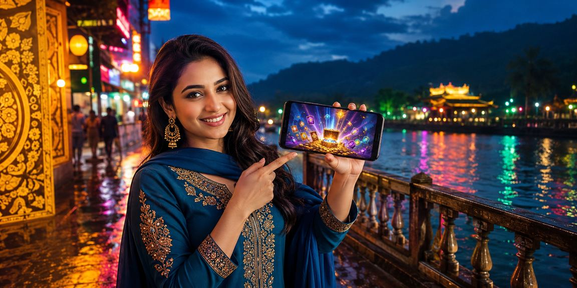 সিলেটে নিয়নের আলোয় মোবাইলে ফুটবল বেটিং অডস দেখছেন একজন ব্যবহারকারী